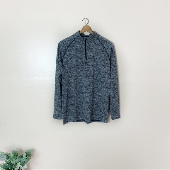 Under Armour Tops - [Under Armour] Women's Heather Gray Quarter Zip Long Sleeve Loose Pullover Top